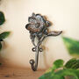 Pewter Grey Flower Hook, thumbnail 1 of 4
