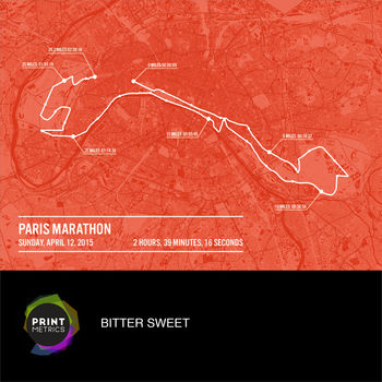 Personalised Paris Marathon Poster, 2 of 12