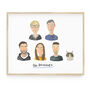 Personalised Illustrated Portrait, Unframed, thumbnail 4 of 11