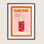 Retro Bloody Mary Print, thumbnail 3 of 5