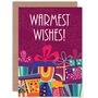 Warmest Wishes Presents Gifts Xmas Christmas Card, thumbnail 1 of 4