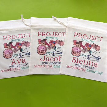 Personalised Craft Project Bag, 9 of 10