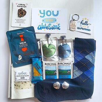Men Spa Gift Box Self Care Package For Him, 3 of 11