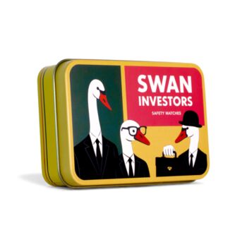 Match Tin Storage Box Candle Home Accessory Matches Funny Gift | Swan Investors, 3 of 6
