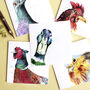 'Quirky Birds' Pack Of Five Blank Greeting Cards, thumbnail 5 of 7
