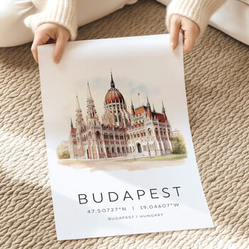 Budapest City Landmark Print Hungary, 3 of 7