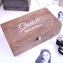 Personalised 'Name' Happy Birthday Wooden Memory Box, thumbnail 1 of 4