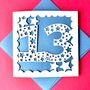 Personalised Stars Age Thirteenth Birthday Card, thumbnail 1 of 4