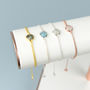 Double Chain Gemstone Bracelet, thumbnail 4 of 12