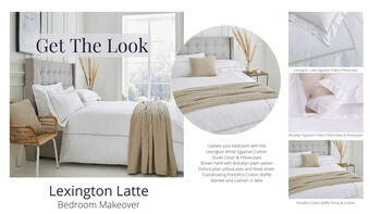 Lexington Latte Two Line Sateen Bed Linen, 2 of 12
