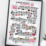 60th Birthday Personalised Print The Road To 60, thumbnail 10 of 12