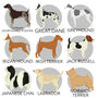 Personalised Dog Print Various Different Breeds, thumbnail 6 of 8