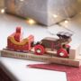 Personalised Santa Wooden Train And Track, thumbnail 1 of 4