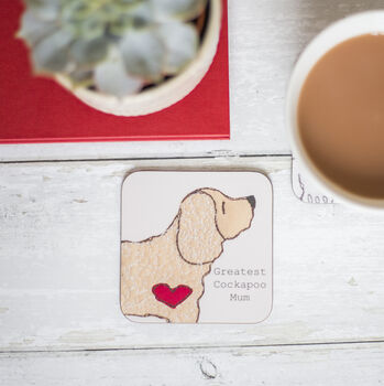 Dog Coaster For Greatest Dog Parents By Ren and Thread