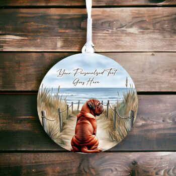 Personalised Dogue De Bordeaux Dog Beach Walk Collection, 3 of 8