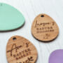 Personalised Engraved Easter Basket Label Tag, thumbnail 3 of 4