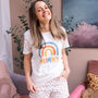 Personalised Organic Women's Rainbow Pyjamas, thumbnail 2 of 5