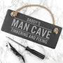 Personalised Dad's Slate Man Cave Sign, thumbnail 1 of 3