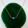 Turquoise Star Gold Vermeil Or Sterling Silver Necklace, thumbnail 3 of 5