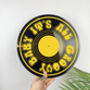 It's All Groovy 70's Upcycled 12' Lp Vinyl Record Decor, thumbnail 1 of 10