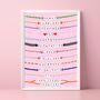 Taylor Swift Album Friendship Bracelet Print Inc Showgirl, thumbnail 1 of 5