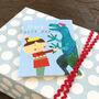 Mini Dinosaur Birthday Card, thumbnail 1 of 4