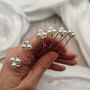 Set Of Six Pearl Bridal Hair Pins, thumbnail 7 of 12