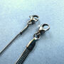 Flat Snake Chain Choker Layered Necklace Titanium Steel, thumbnail 4 of 6