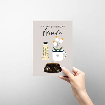 Mum Birthday Card With Illustrated Accessories, 3 of 4