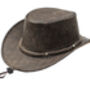 Soft Foldable Leather Hat, thumbnail 2 of 8