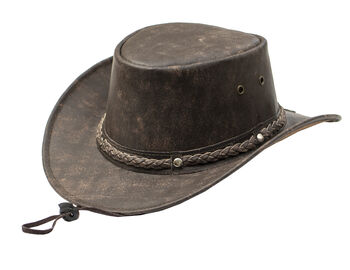 Soft Foldable Leather Hat, 3 of 9