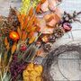 Autumn Dried Flower And Foliage Wreath Kit, thumbnail 4 of 12