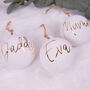 Personalised Ceramic Baubles, thumbnail 1 of 3