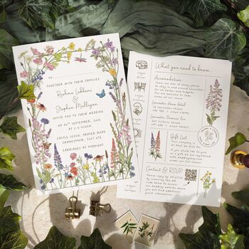 Cottage Garden Wedding Invitation Suite, 8 of 12