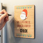 Personalised Santa Christmas Countdown Magnet Or Stand, thumbnail 1 of 7