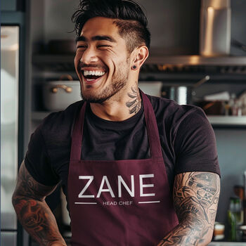 Personalised Name Apron, Cooking And Baking Essential, 2 of 12