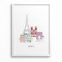 Personalised Paris City Print, thumbnail 6 of 8