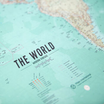 Vintage World Map Poster, 6 of 9