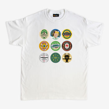 Celtic Football Beer Mats T Shirt, 2 of 4