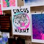 Circus Night Tiger Riso Print, thumbnail 6 of 7