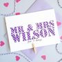 Personalised Wedding Anniversary Days Card, thumbnail 1 of 3