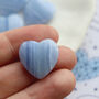 Blue Lace Agate Crystal Heart For Calm And Communication, thumbnail 1 of 3