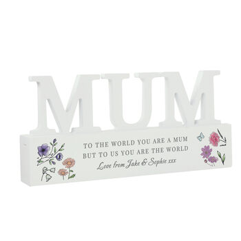 Mum Gift For Mothers Day Personalised Wooden Ornament, 3 of 7
