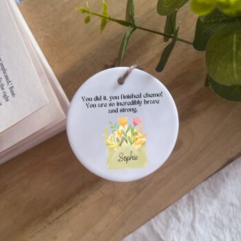 Personalised Finished Chemo Candle Gift Set, 3 of 7