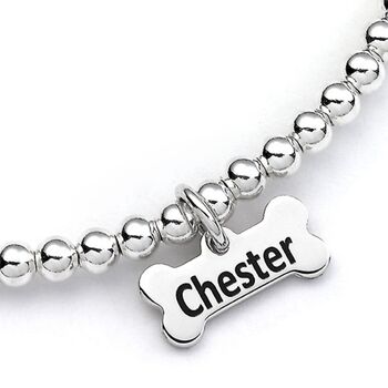 Personalised Staffy Sterling Silver Bracelet, 4 of 6