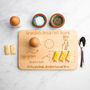 Personalised Egg And Soldiers Wooden Cutting Board, thumbnail 1 of 10