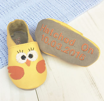 Personalised Chick Baby Shoes, 7 of 11