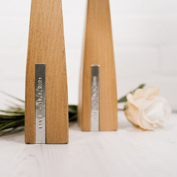 Two Personalised Wooden Vases, 12 of 12