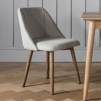 A Pair Of Stockholm Dining Chairs Natural Or Slate Grey, 6 of 9