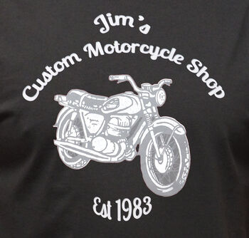 Custom Motorcycle T Shirt, 3 of 8